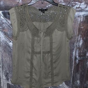 Cute Army Green Blouse